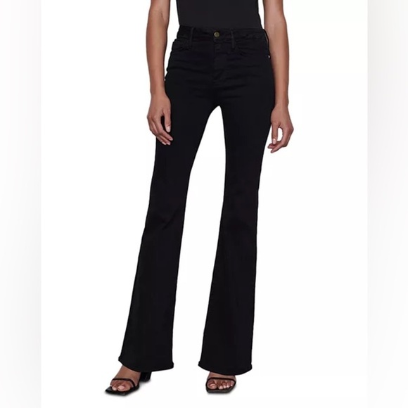 FRAME Denim Le One Flare Mid Rise Denim Jeans - Picture 2 of 13